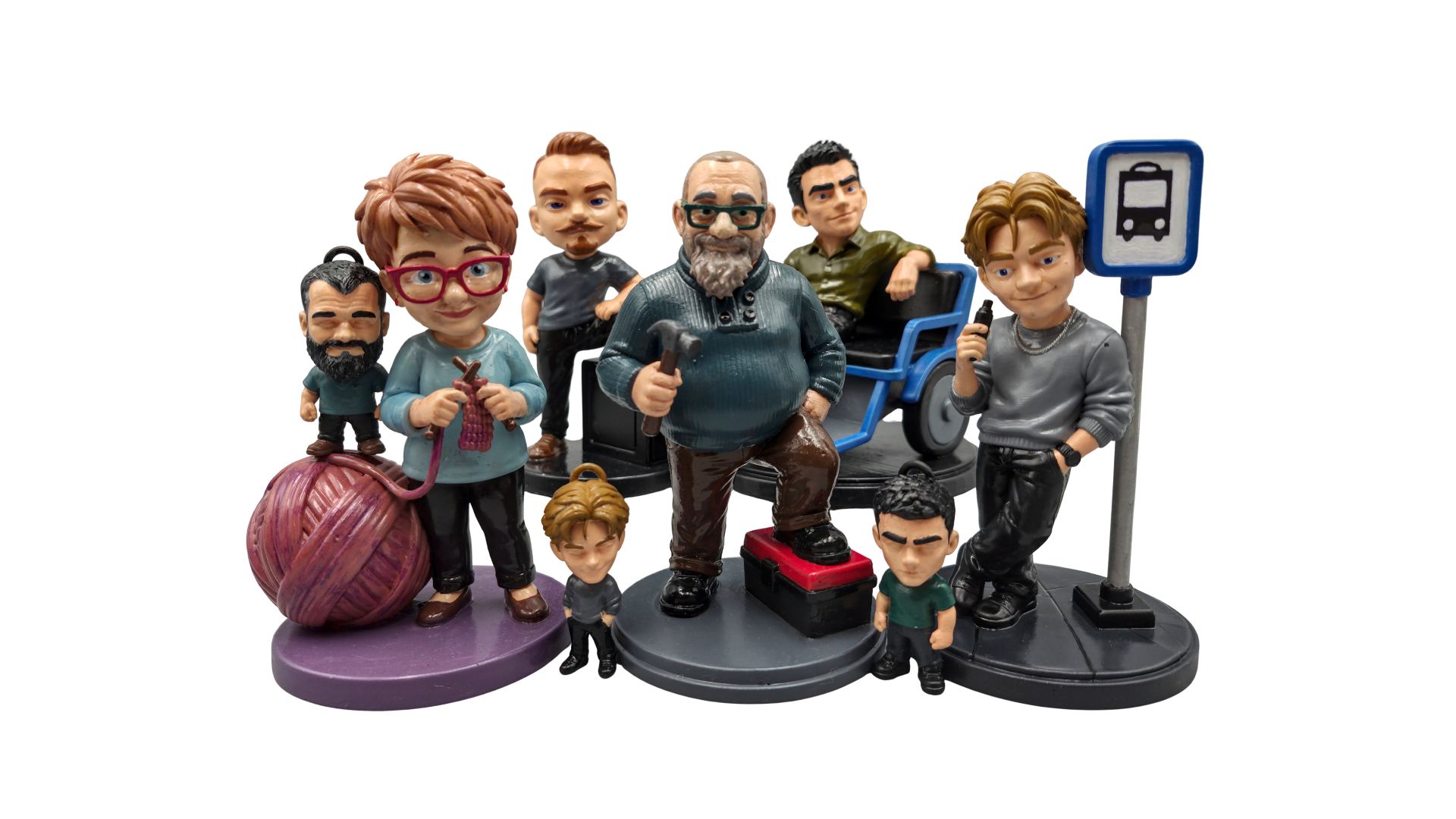 Grupa personalizowanych figurek Mini Charakter